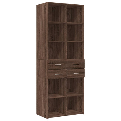 Hochschrank Eichen-Optik 70x42,5x225 cm Holzwerkstoff