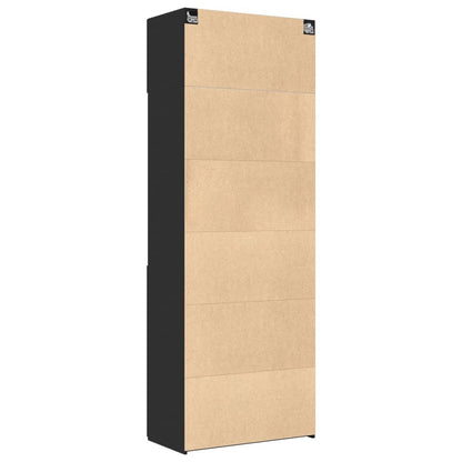 Hochschrank Schwarz 80x42,5x225 cm Holzwerkstoff