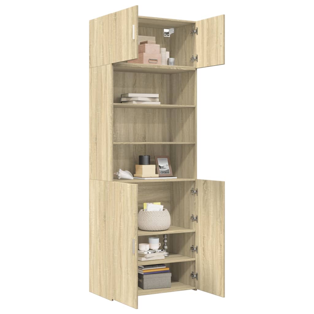 Hochschrank Sonoma-Eiche 80x42,5x225 cm Holzwerkstoff