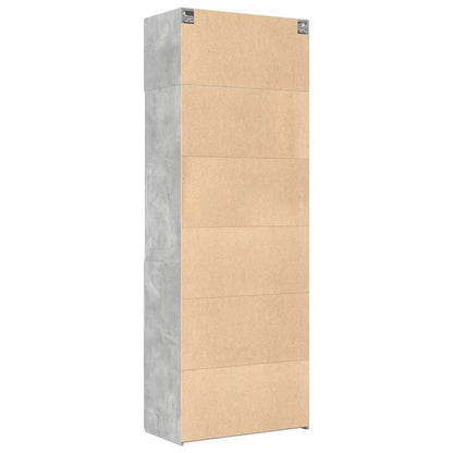 Hochschrank Betongrau 80x42,5x225 cm Holzwerkstoff