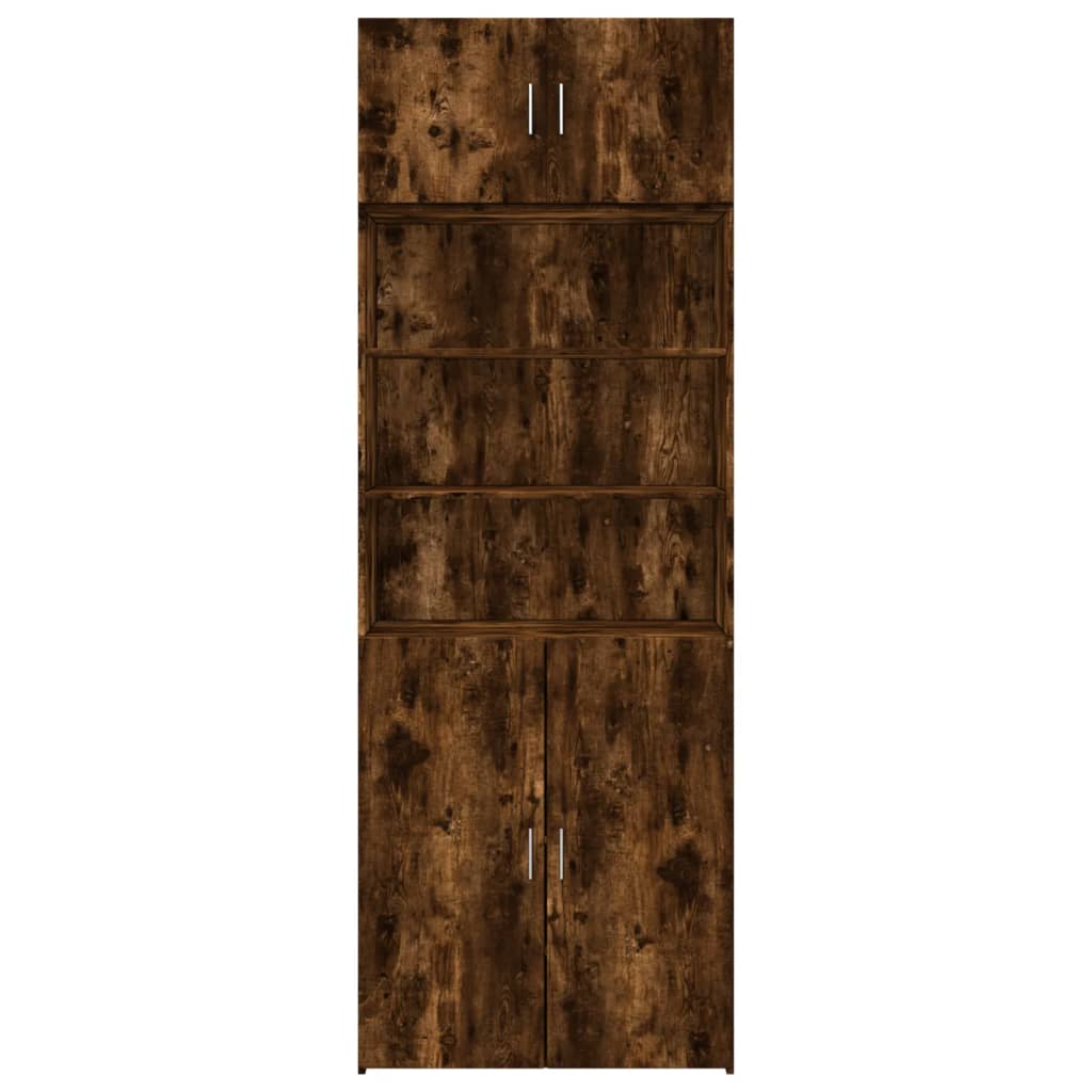 Hochschrank Räuchereiche 80x42,5x225 cm Holzwerkstoff