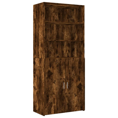 Hochschrank Räuchereiche 80x42,5x225 cm Holzwerkstoff