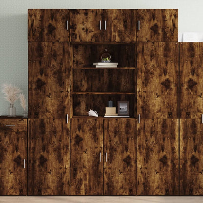 Hochschrank Räuchereiche 80x42,5x225 cm Holzwerkstoff