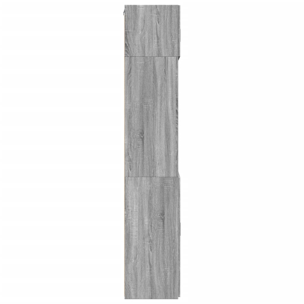 Hochschrank Grau Sonoma 80x42,5x225 cm Holzwerkstoff