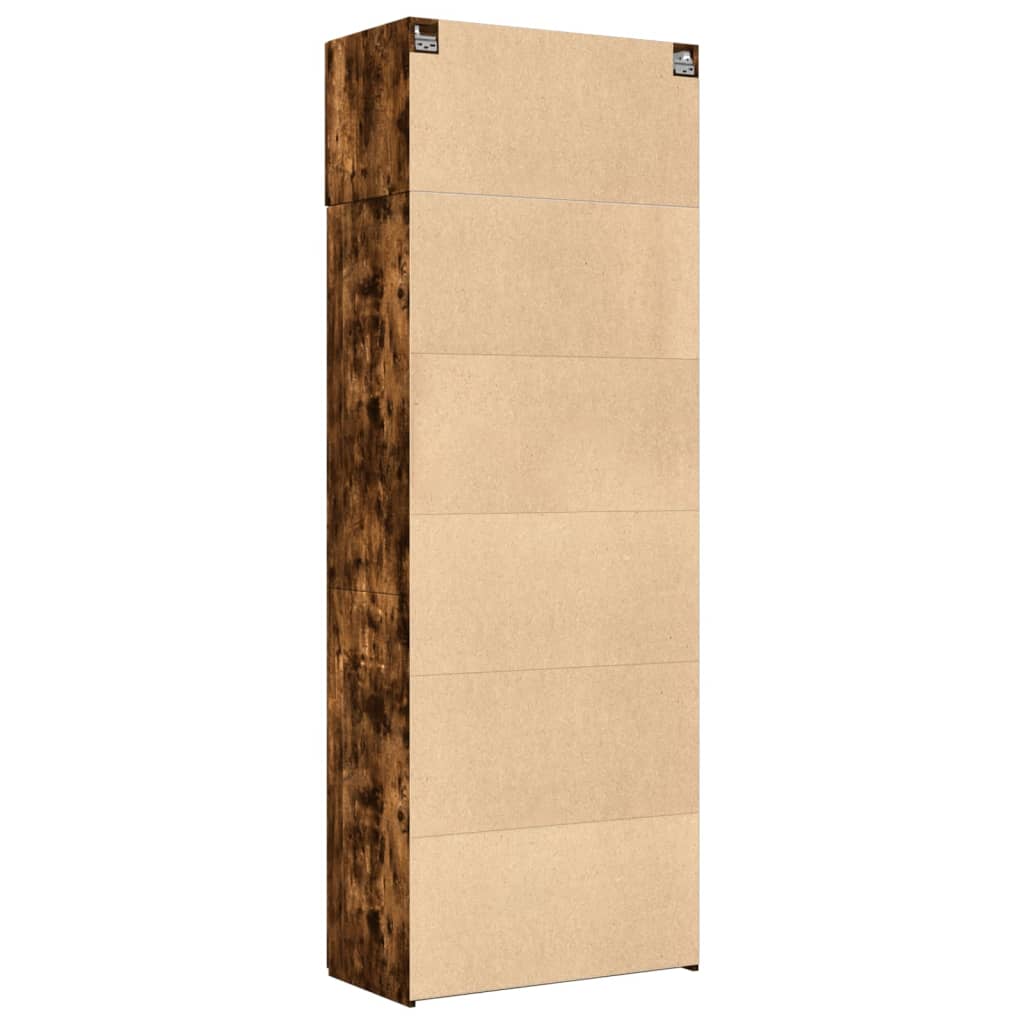 Hochschrank Räuchereiche 80x42,5x225 cm Holzwerkstoff