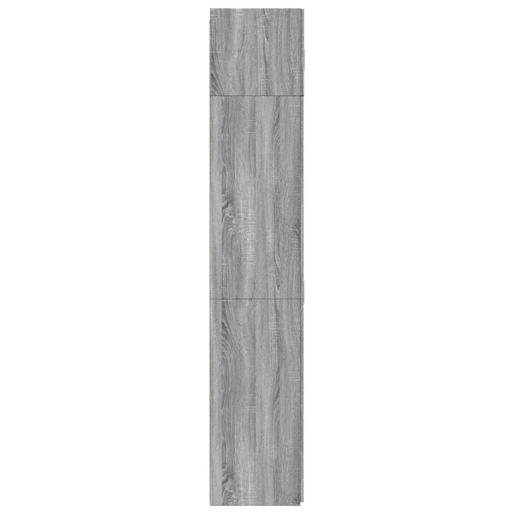 Hochschrank Grau Sonoma 80x42,5x225 cm Holzwerkstoff