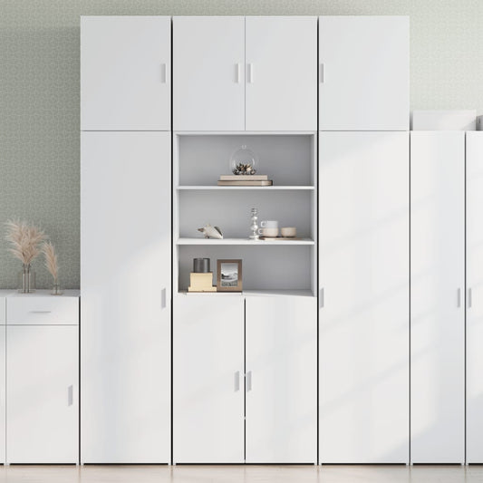 Highboard Weiß 80x42,5x249 cm Holzwerkstoff