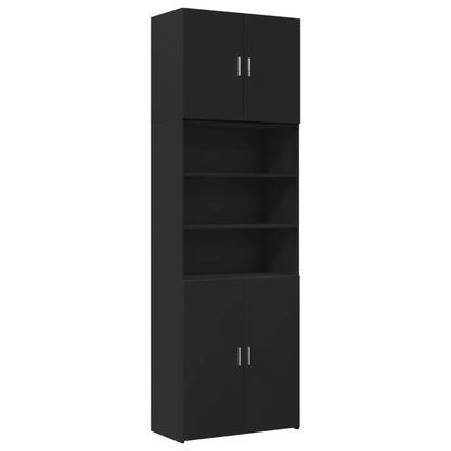 Highboard Schwarz 80x42,5x249 cm Holzwerkstoff