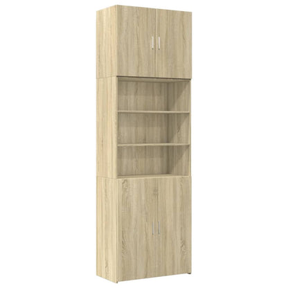 Highboard Sonoma-Eiche 80x42,5x249 cm Holzwerkstoff