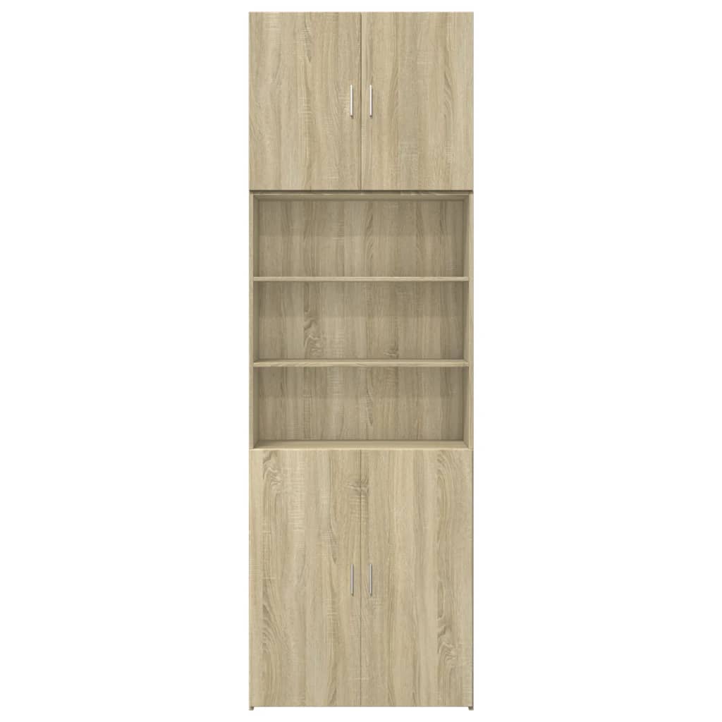 Highboard Sonoma-Eiche 80x42,5x249 cm Holzwerkstoff