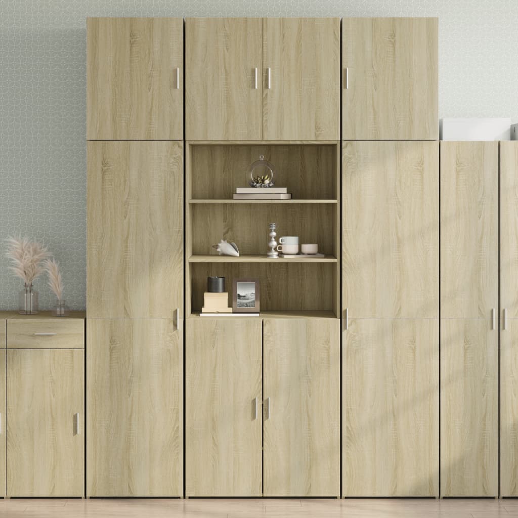 Highboard Sonoma-Eiche 80x42,5x249 cm Holzwerkstoff