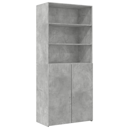 Highboard Betongrau 80x42,5x249 cm Holzwerkstoff