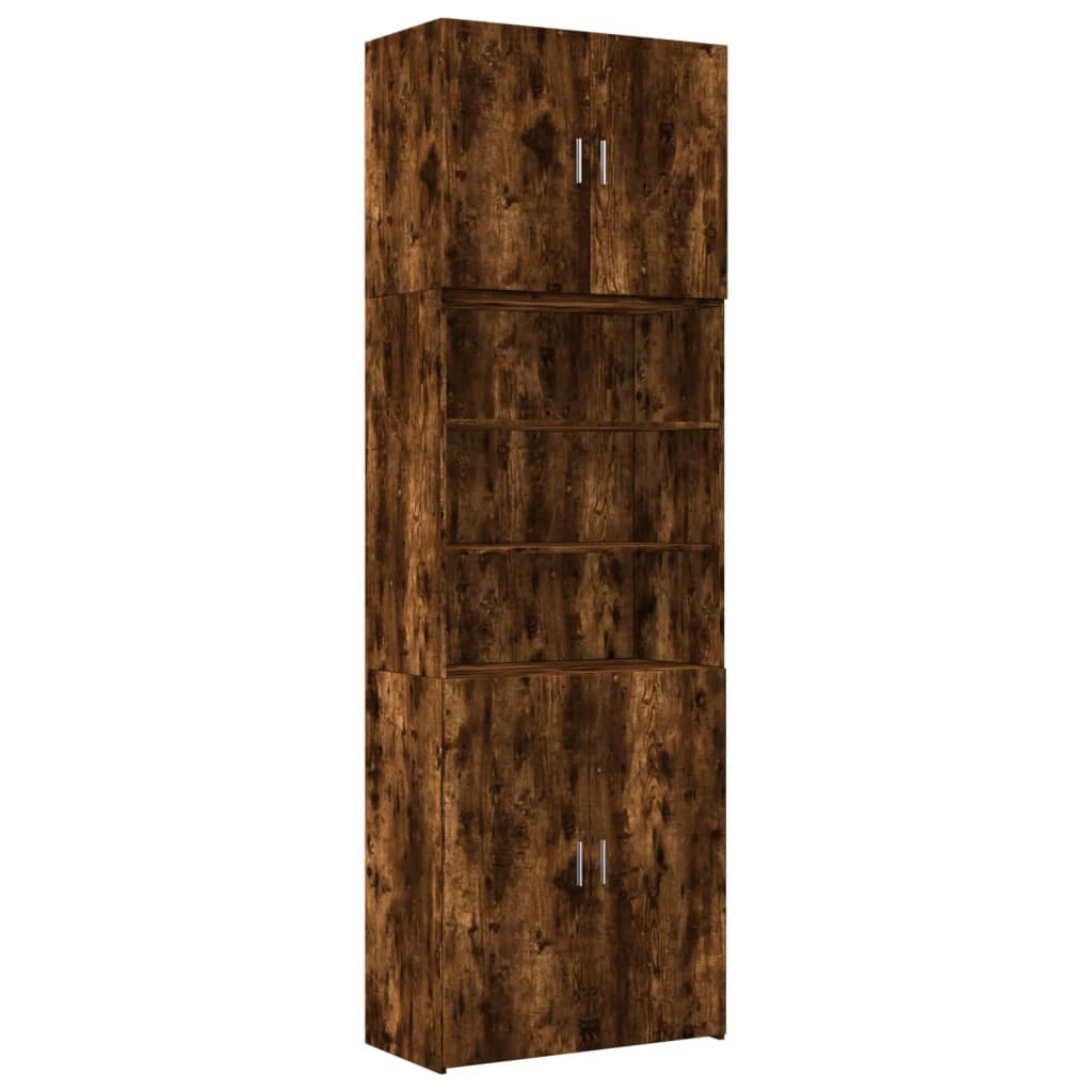 Highboard Räuchereiche 80x42,5x249 cm Holzwerkstoff