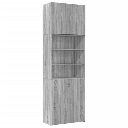 Highboard Grau Sonoma 80x42,5x249 cm Holzwerkstoff