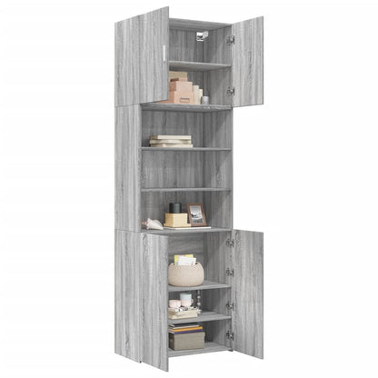 Highboard Grau Sonoma 80x42,5x249 cm Holzwerkstoff