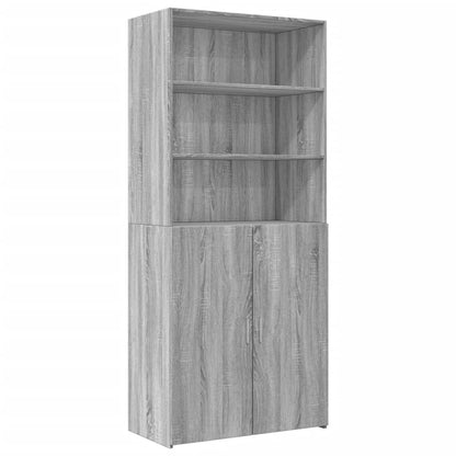 Highboard Grau Sonoma 80x42,5x249 cm Holzwerkstoff