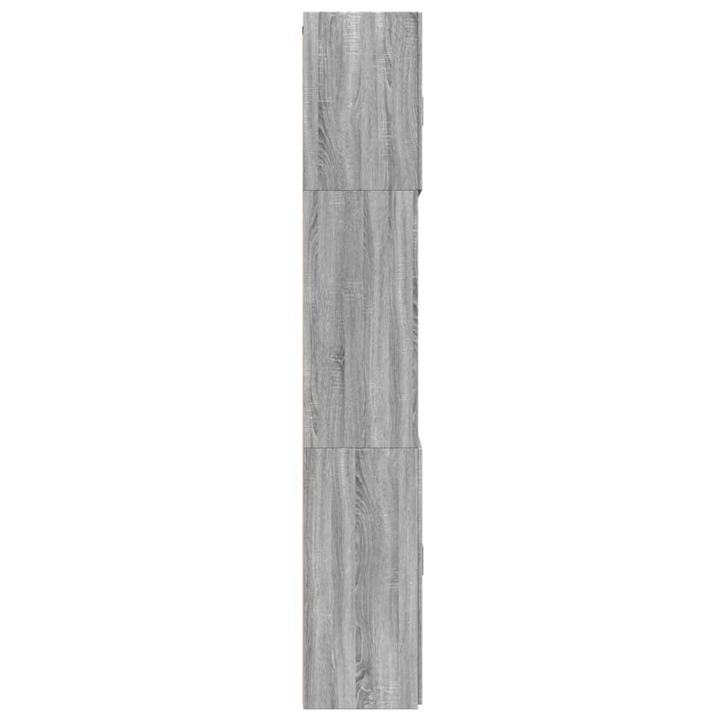 Highboard Grau Sonoma 80x42,5x249 cm Holzwerkstoff