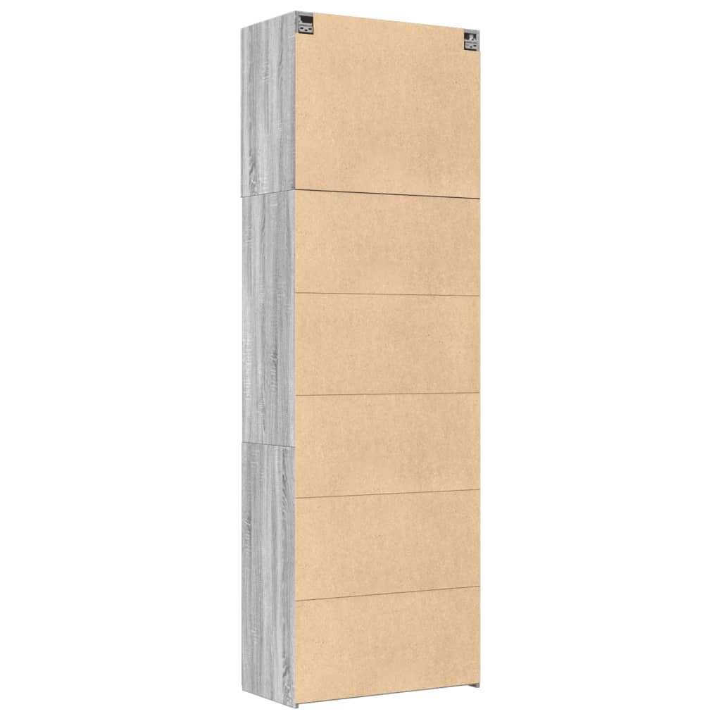 Highboard Grau Sonoma 80x42,5x249 cm Holzwerkstoff