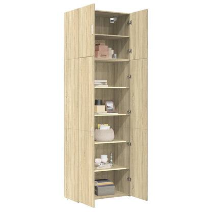 Highboard Sonoma-Eiche 80x42,5x249 cm Holzwerkstoff