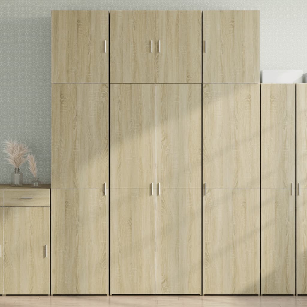 Highboard Sonoma-Eiche 80x42,5x249 cm Holzwerkstoff