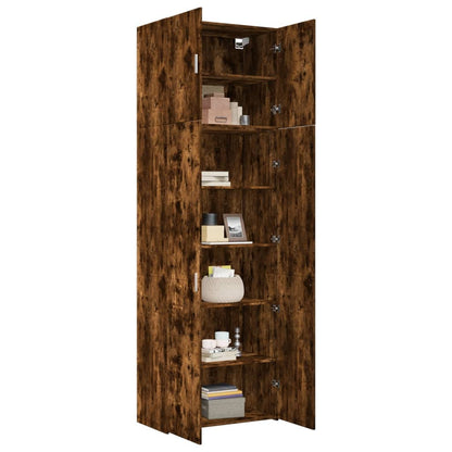 Highboard Räuchereiche 80x42,5x249 cm Holzwerkstoff