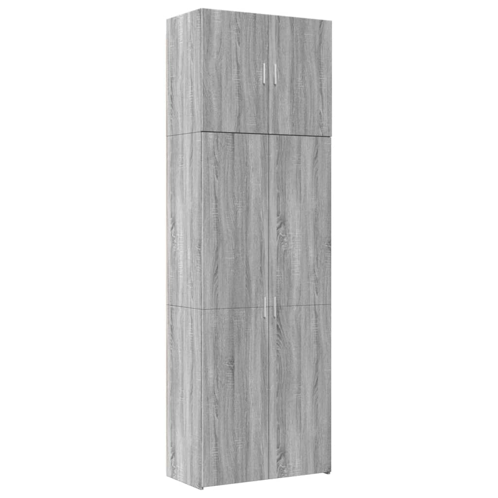 Highboard Grau Sonoma 80x42,5x249 cm Holzwerkstoff