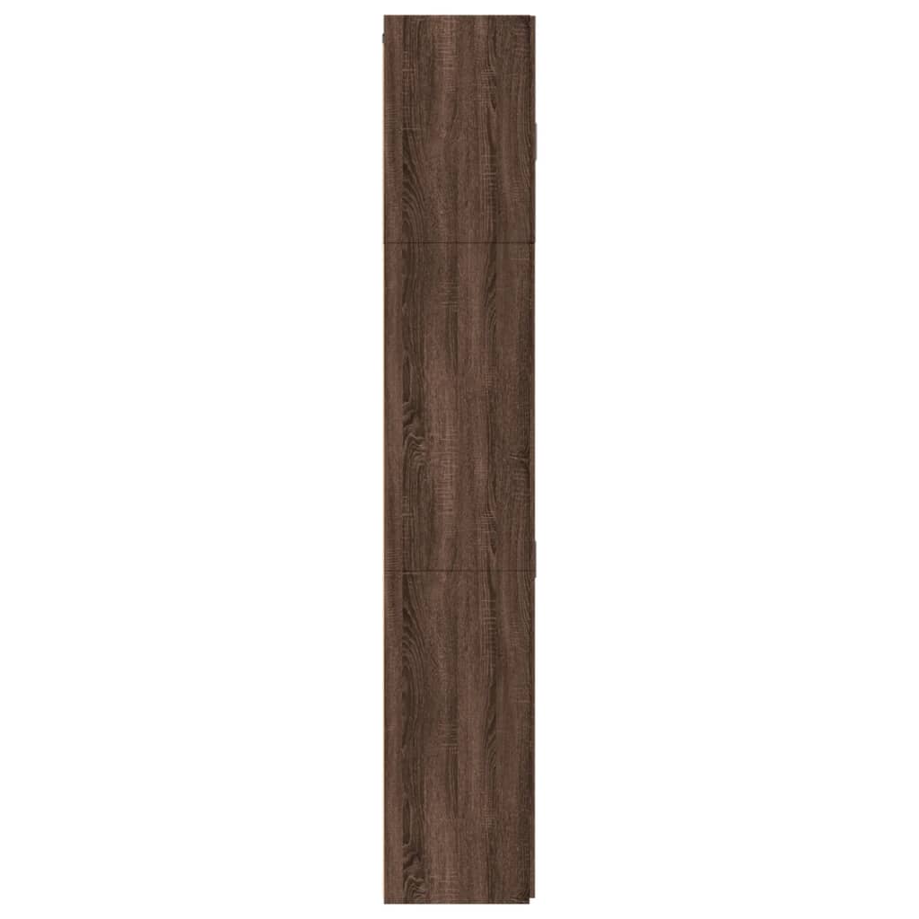 Highboard Braun Eichen-Optik 80x42,5x249 cm Holzwerkstoff