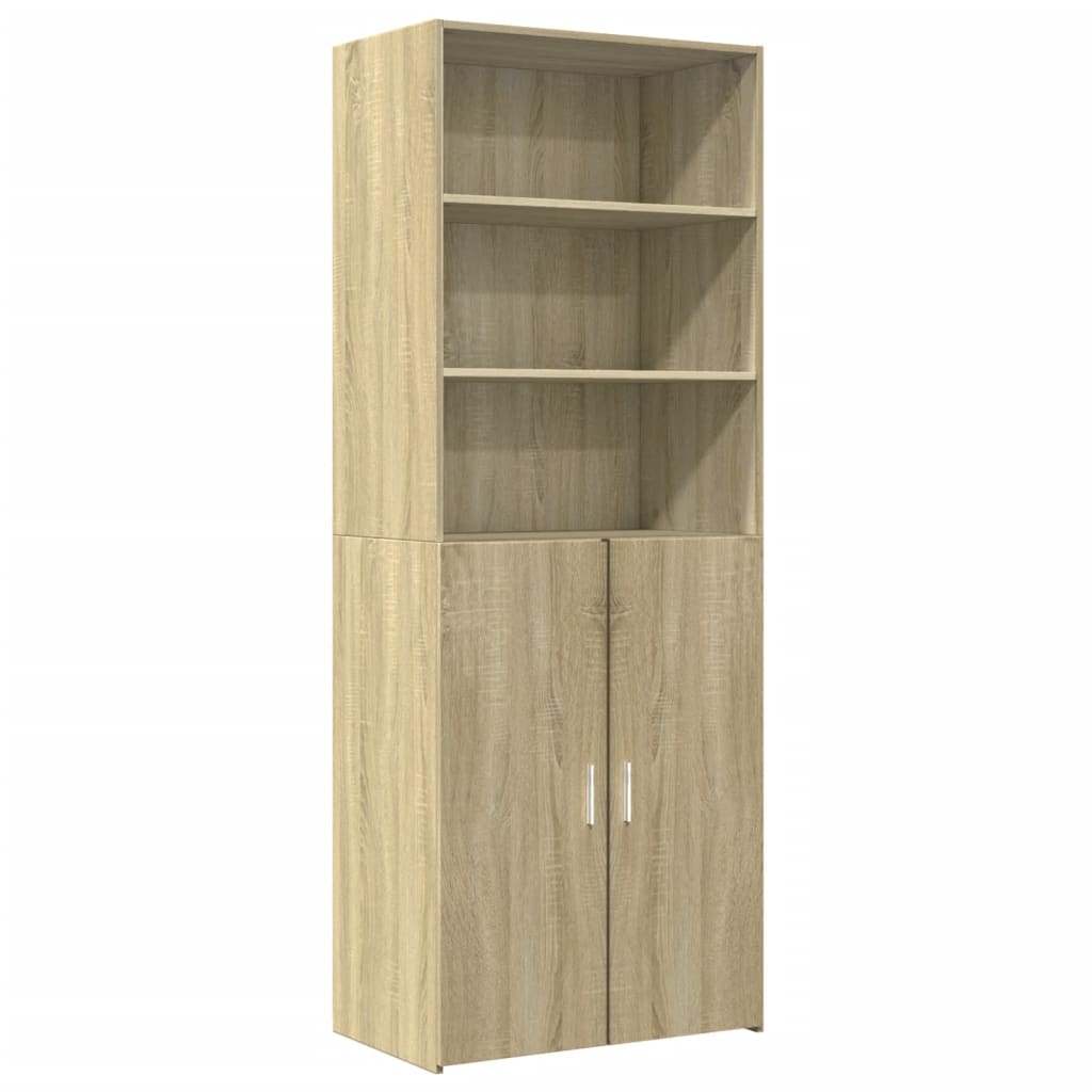 Highboard Sonoma-Eiche 70x42,5x185 cm Holzwerkstoff