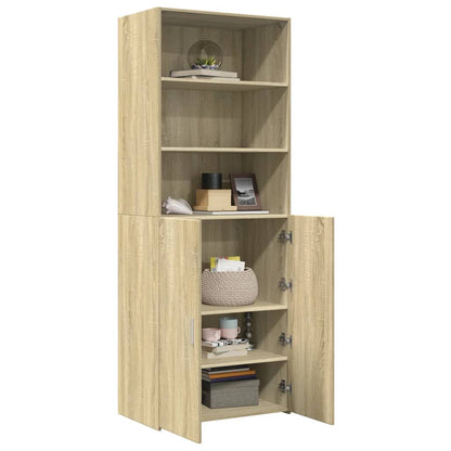 Highboard Sonoma-Eiche 70x42,5x185 cm Holzwerkstoff