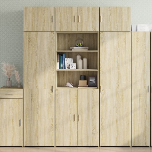 Highboard Sonoma-Eiche 70x42,5x185 cm Holzwerkstoff