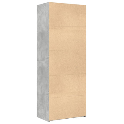 Highboard Betongrau 70x42,5x185 cm Holzwerkstoff