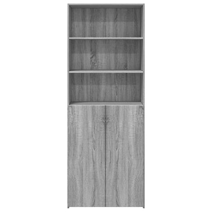 Highboard Grau Sonoma 70x42,5x185 cm Holzwerkstoff