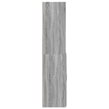 Highboard Grau Sonoma 70x42,5x185 cm Holzwerkstoff