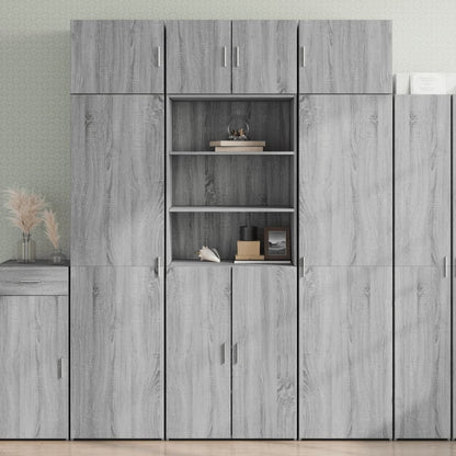 Highboard Grau Sonoma 70x42,5x185 cm Holzwerkstoff