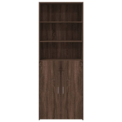 Highboard Braun Eichen-Optik 70x42,5x185 cm Holzwerkstoff