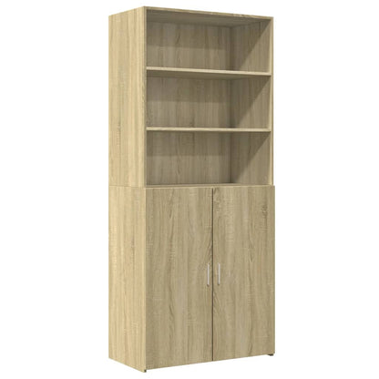 Highboard Sonoma-Eiche 80x42,5x185 cm Holzwerkstoff