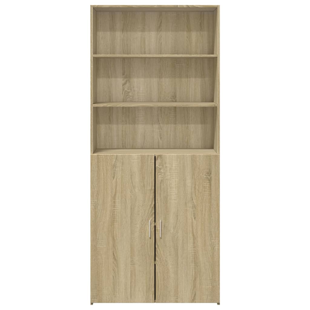 Highboard Sonoma-Eiche 80x42,5x185 cm Holzwerkstoff