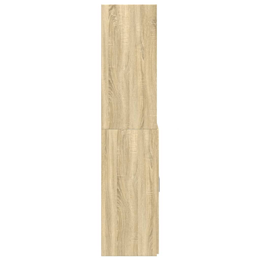 Highboard Sonoma-Eiche 80x42,5x185 cm Holzwerkstoff