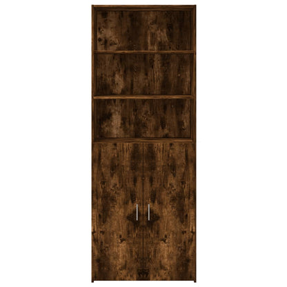 Highboard Räuchereiche 80x42,5x185 cm Holzwerkstoff