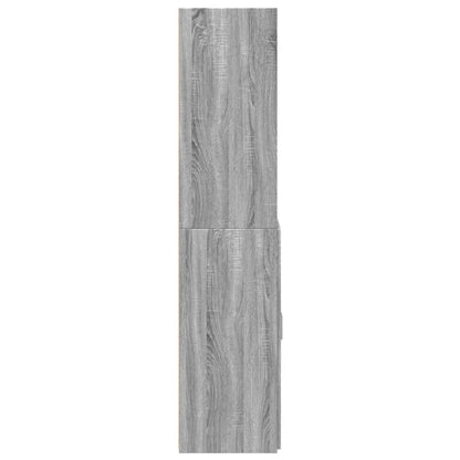 Highboard Grau Sonoma 80x42,5x185 cm Holzwerkstoff