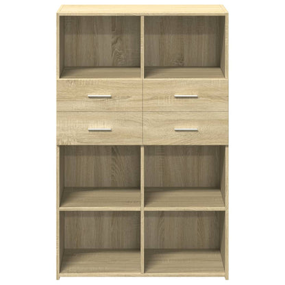 Highboard Sonoma-Eiche 80x42,5x124 cm Holzwerkstoff