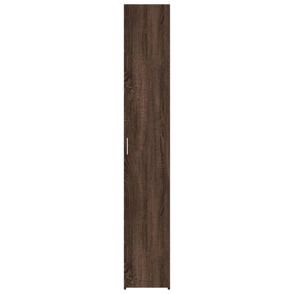 Highboard Braun Eichen-Optik 30x42,5x185 cm Holzwerkstoff