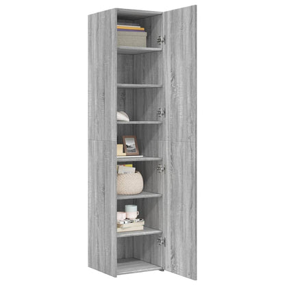 Highboard Grau Sonoma 40x42,5x185 cm Holzwerkstoff