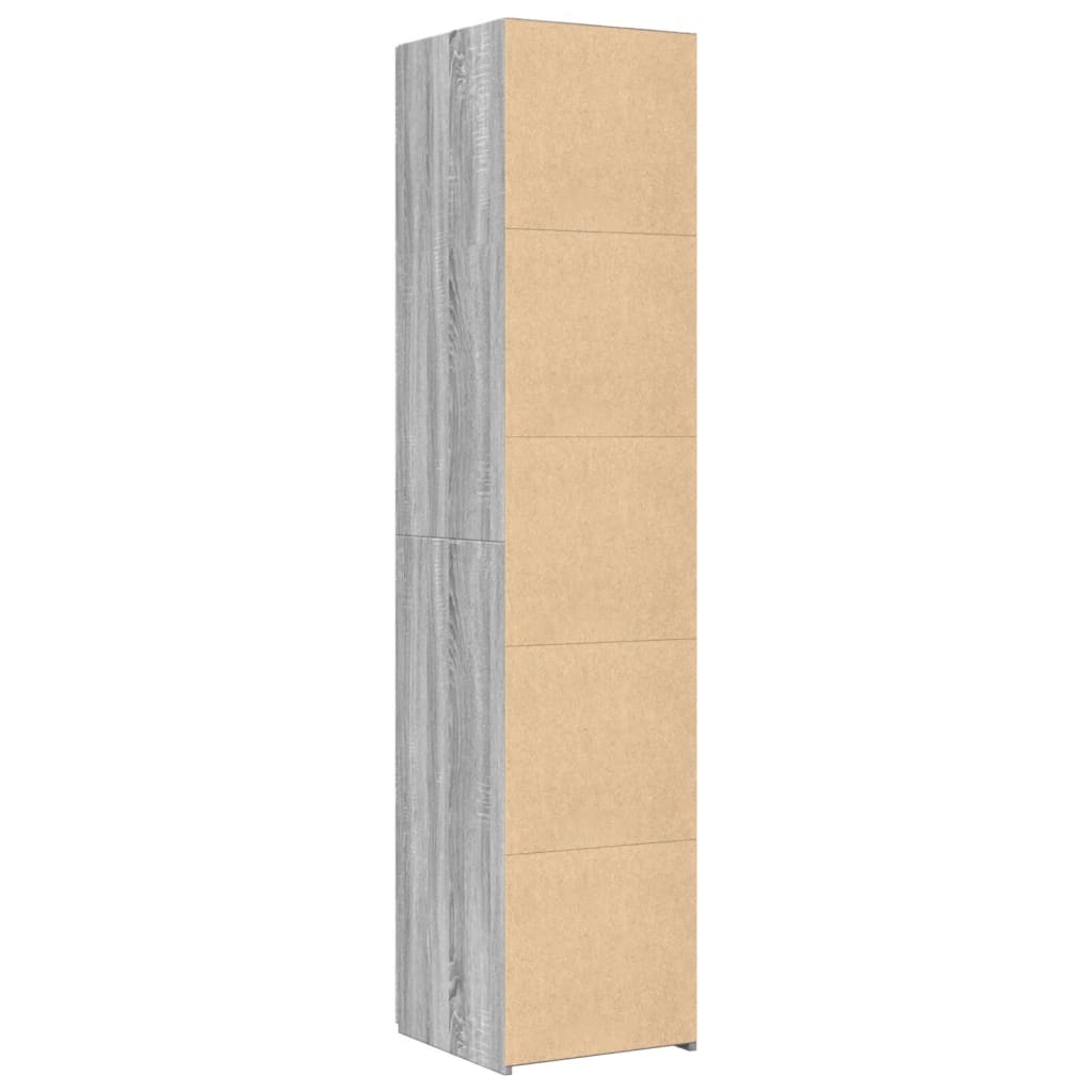 Highboard Grau Sonoma 40x42,5x185 cm Holzwerkstoff