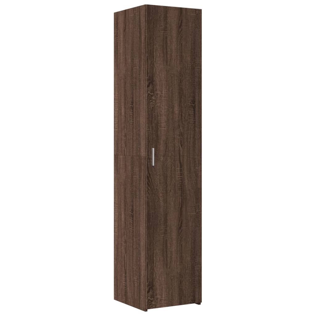 Highboard Braun Eichen-Optik 40x42,5x185 cm Holzwerkstoff