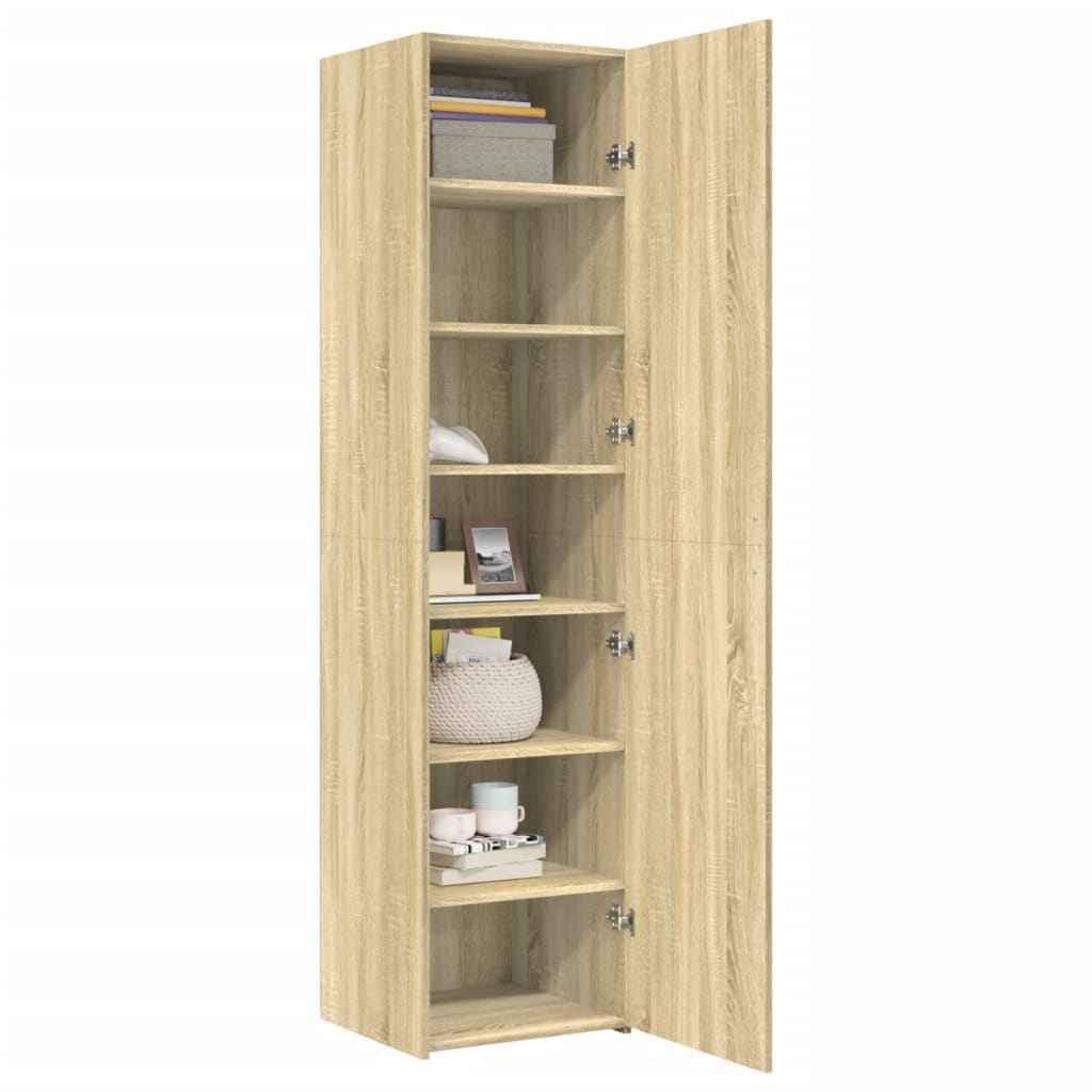 Highboard Sonoma-Eiche 45x42,5x185 cm Holzwerkstoff