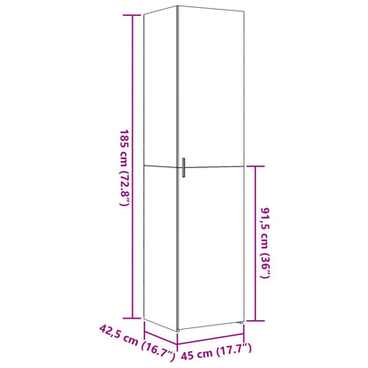 Highboard Sonoma-Eiche 45x42,5x185 cm Holzwerkstoff