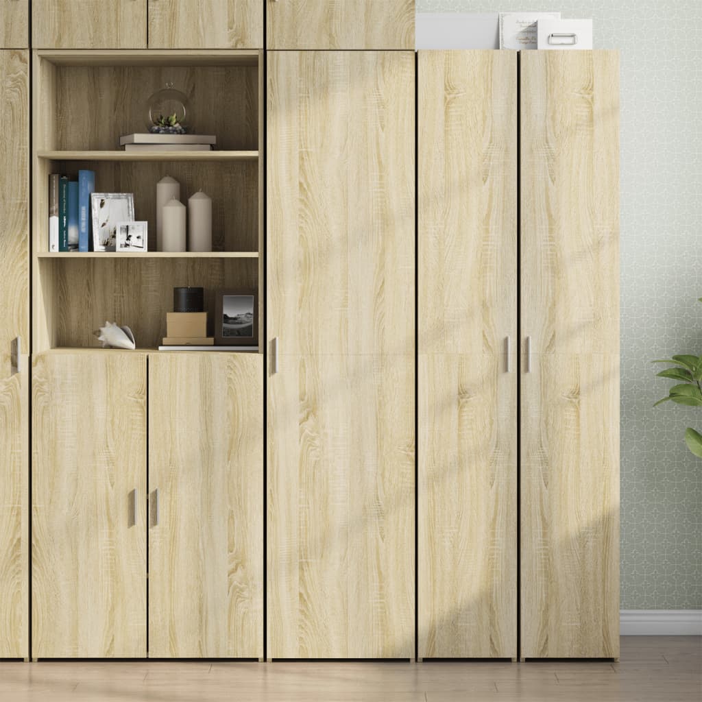 Highboard Sonoma-Eiche 45x42,5x185 cm Holzwerkstoff