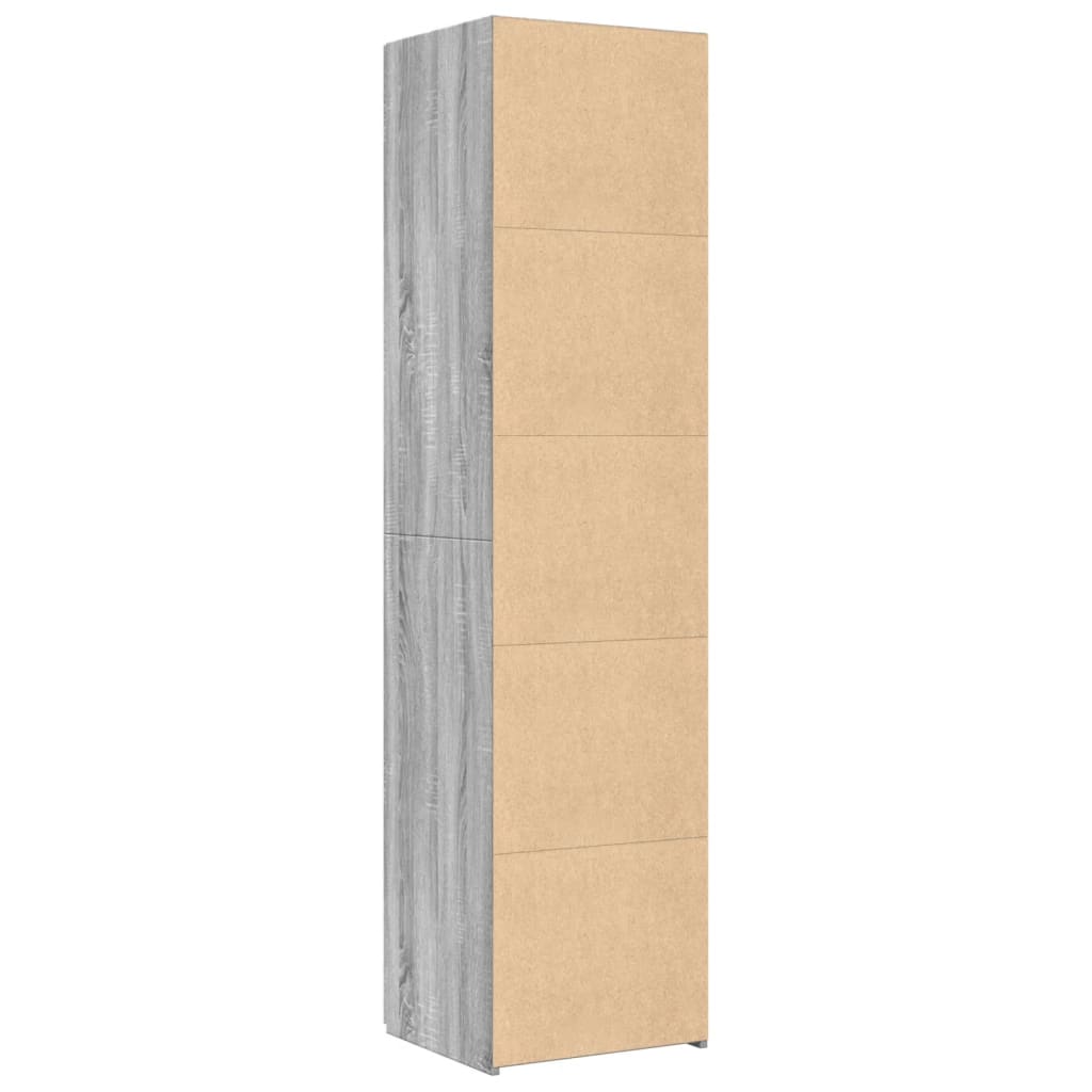 Highboard Grau Sonoma 45x42,5x185 cm Holzwerkstoff