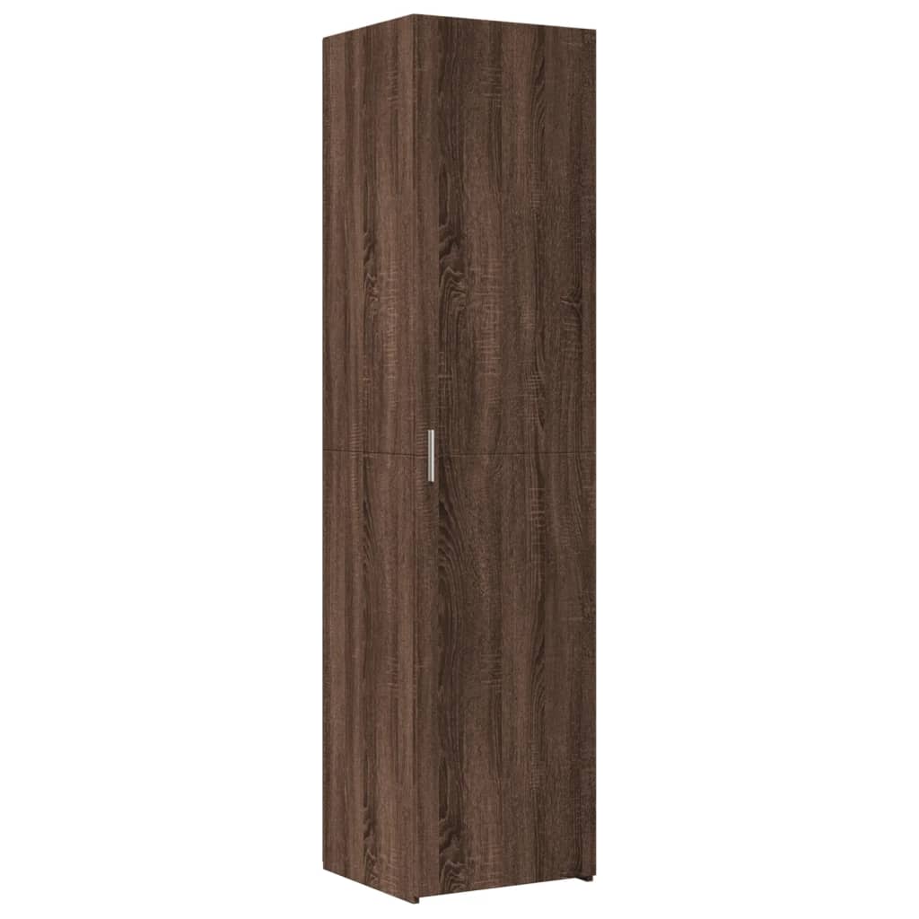 Highboard Braun Eichen-Optik 45x42,5x185 cm Holzwerkstoff